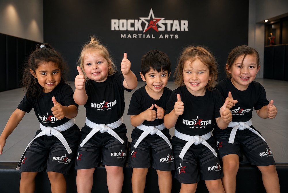 Preschool jiu jitsu at Rockstar Martial Arts